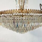 Vintage chandelier 8 lights and brass