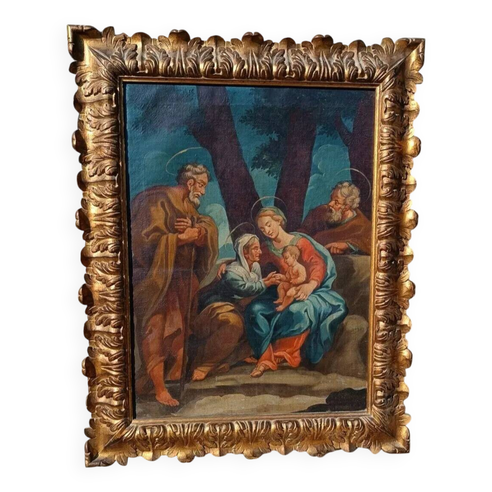 Antique Oil Painting on Canvas - Italian School 18