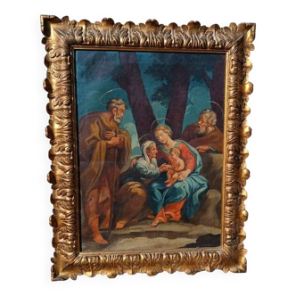 Antique Oil Painting on Canvas - Italian School 18