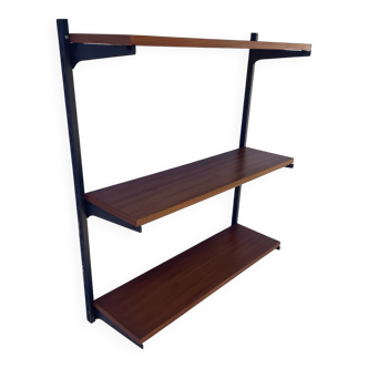 Étagère scandinave des années 60 en teck et métal