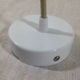 Hanging art deco glass of clichy yellow mustard