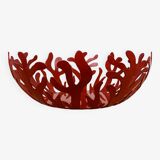 Coupe à fruit design Alessi Mediterraneo rouge par Emma Silvestris 30 cm