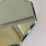 Beveled mirror tray
