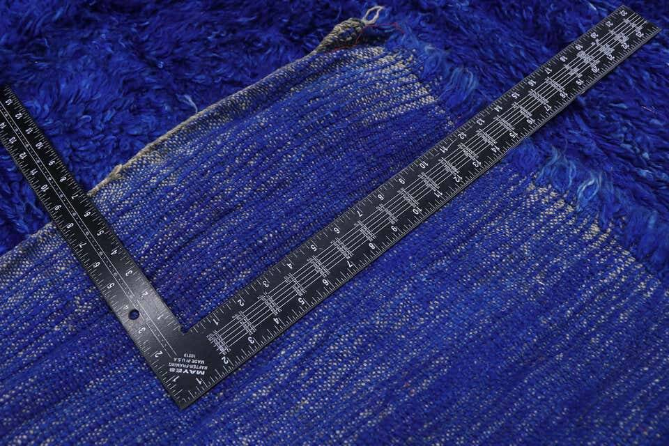Blue Majorelle wool rug 240/150cm