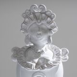 Paire de soliflores têtes de maure en céramique, 1970s