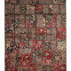 Handmade traditional vintage persian patchwork area rug 110x248cm