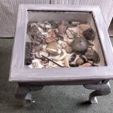 Table basse vitrine de presentation wabi sabi