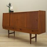 Teak highboard, Danish design, 1960s, manufactured in Denmark