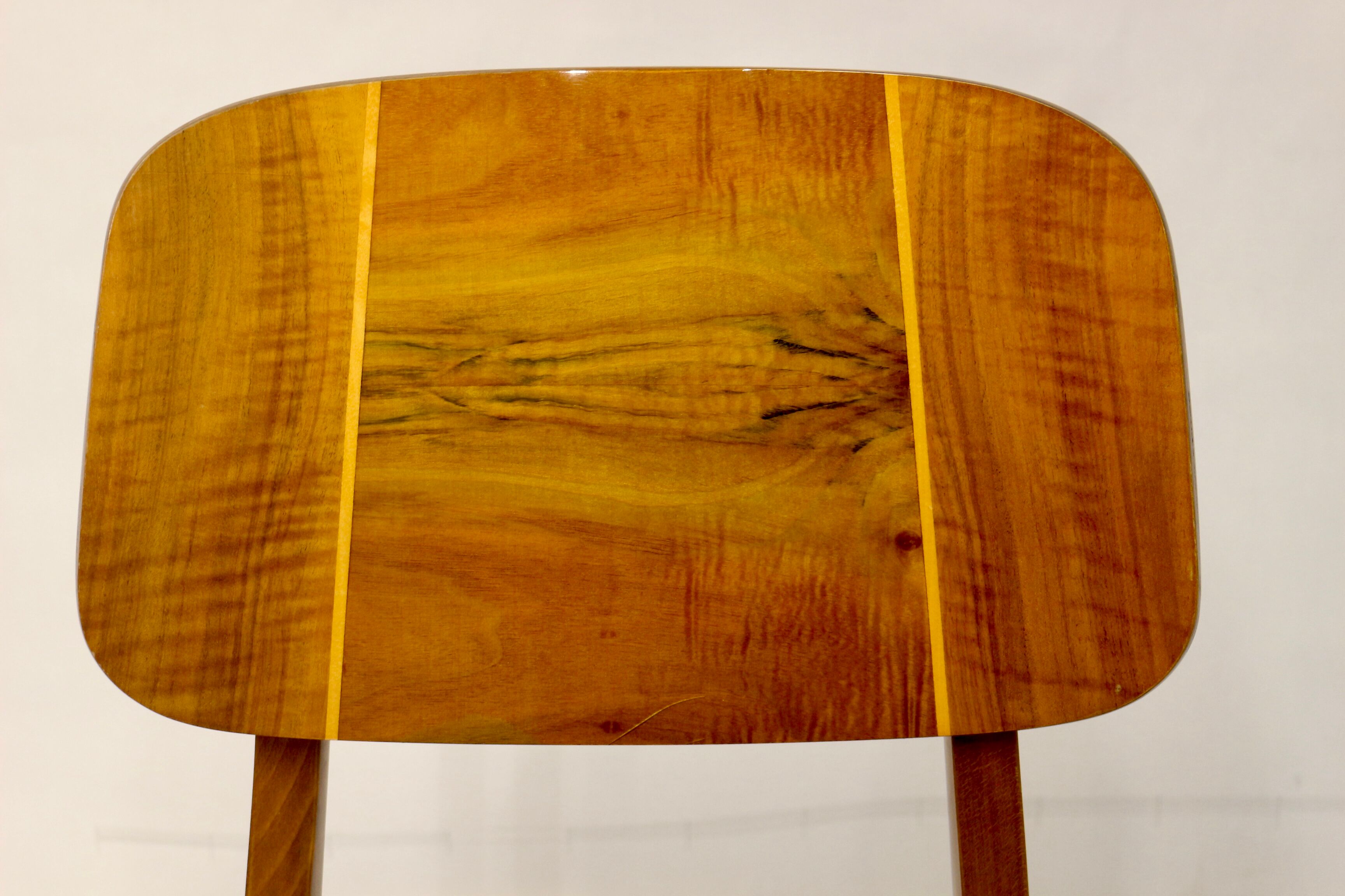 Set of six chairs design year 60,70 traditional slatted wood