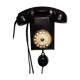Téléphone vintage mural -