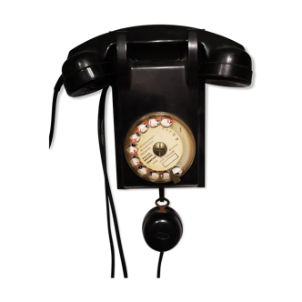 Téléphone vintage mural -