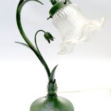 antique 1980s art nouveau retro table or desk lamp