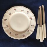 Large linen mixed blue indigo linen L 2.80