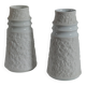 Paire de vases en porcelaine vintage de biscuits par KPM Bavaria