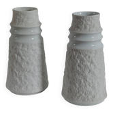 Pair of vintage biscuit porcelaine vases by KPM Bavaria