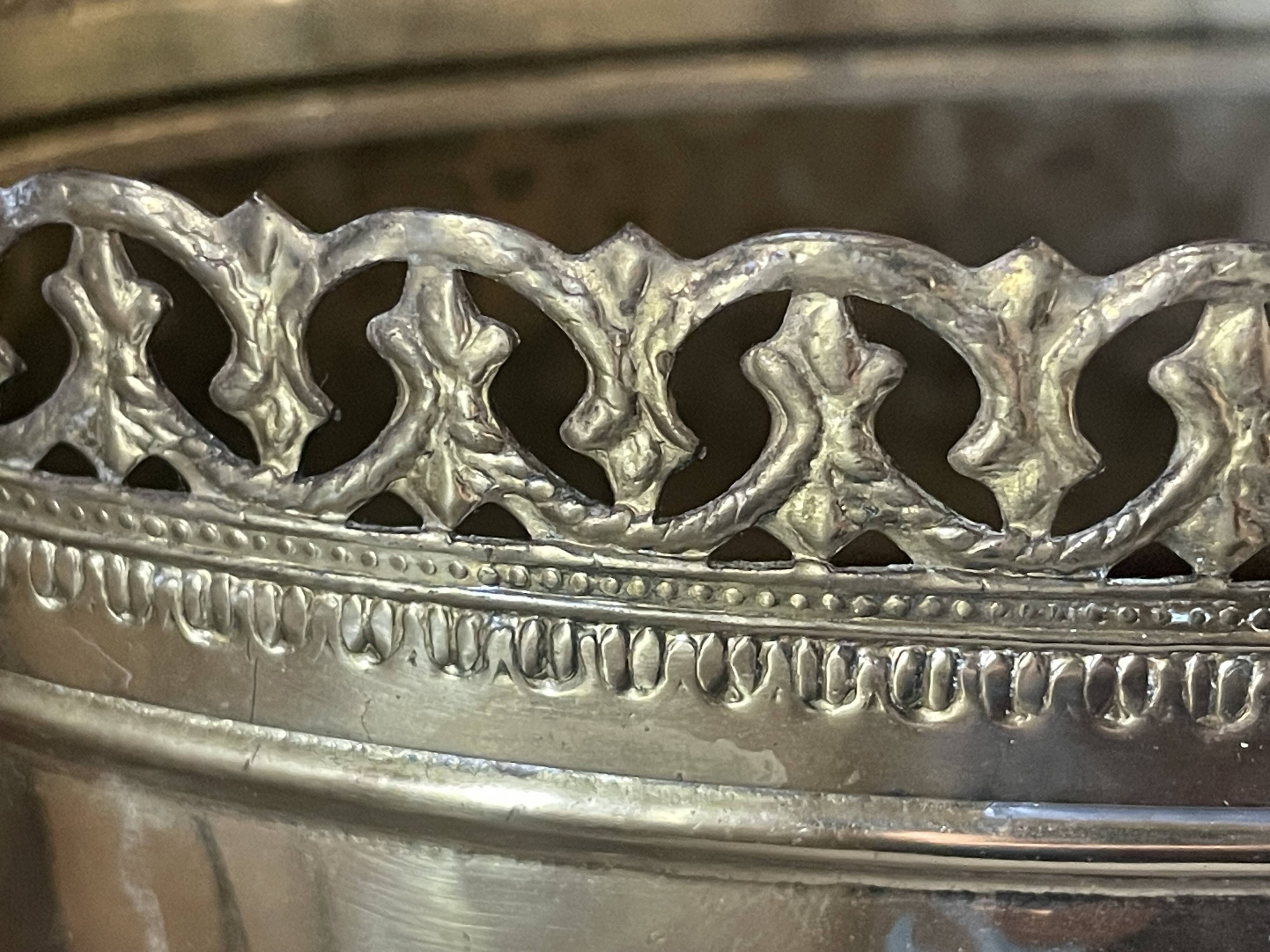 Antique brass umbrella stand