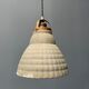 Old mercury glass hanging lamp with brass fixture