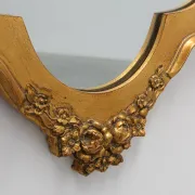 Rococo Style Gilt Mirror with Acanthus and Shell Crest, Italy, 20th Century