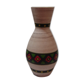 Painted ceramic vase from 1970 west germany