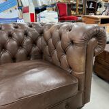 3-seater sofa in Chesterfield leather