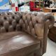 3-seater sofa in Chesterfield leather