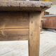 Pine and oak farmhouse table with multiple drawers, communal type, 240cm.