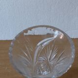 chiseled crystal vase