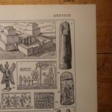 Original lithograph on Assyria and Babylonia