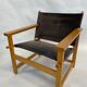 Vintage Safari Chair 1980s Hyllinge Møbler Denmark
