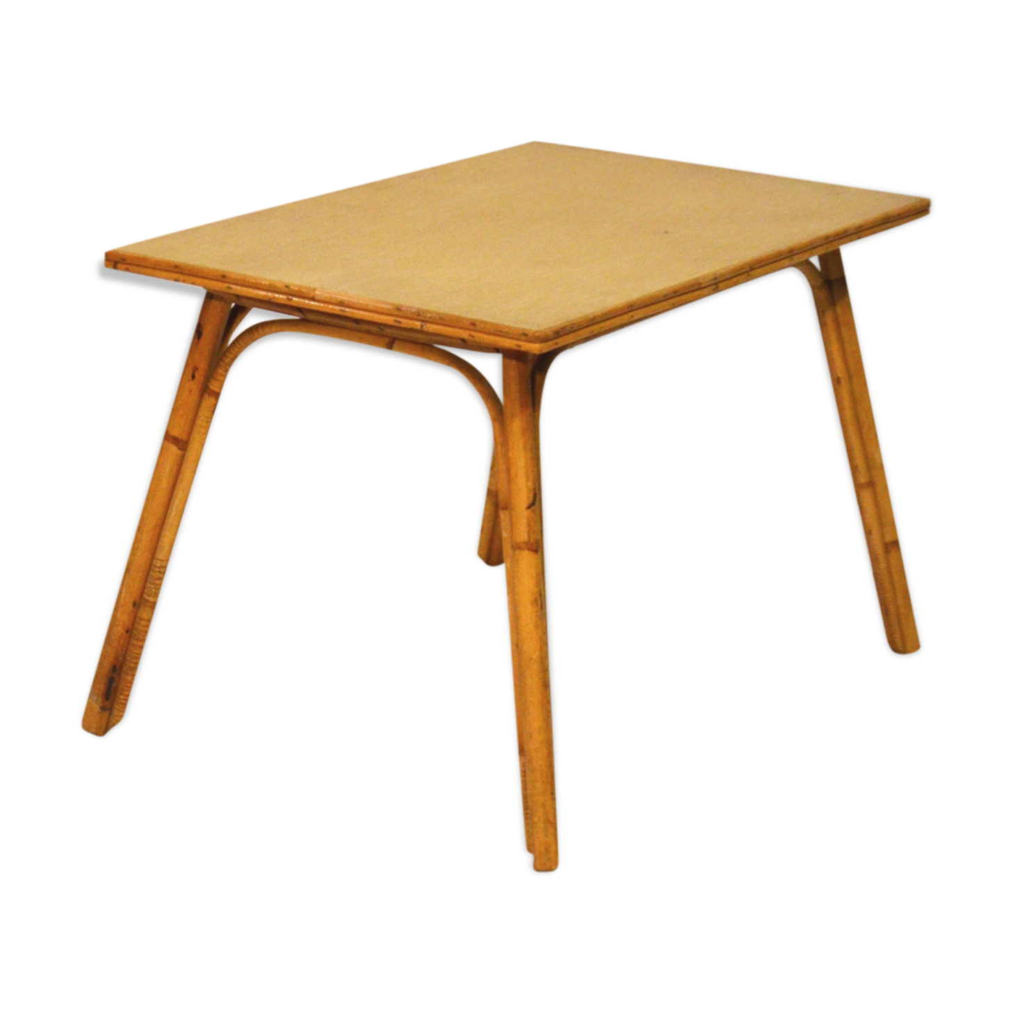 Coffee table rattan 60s