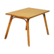 Table basse en rotin années 60