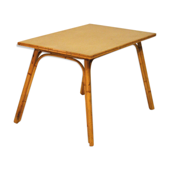 Coffee table rattan 60s