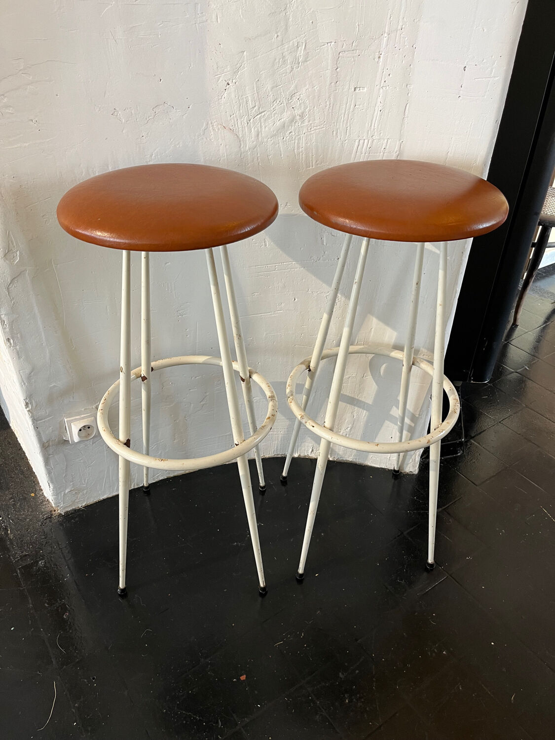 Pair of high stools 1950