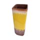 Strehla Vase 1224/24 – Germany, 1970s, fat lava, yellow glaze