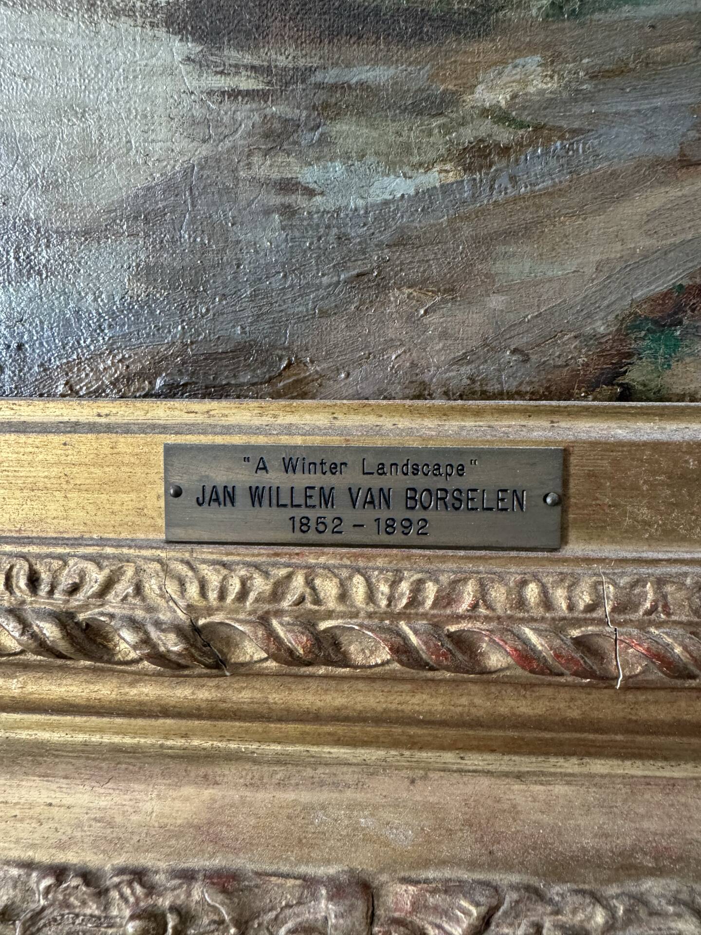 Monumental tableau Jan Willem Von Borselen (1825-1892)