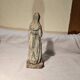 Statue vierge sainte en terre cuite peinte