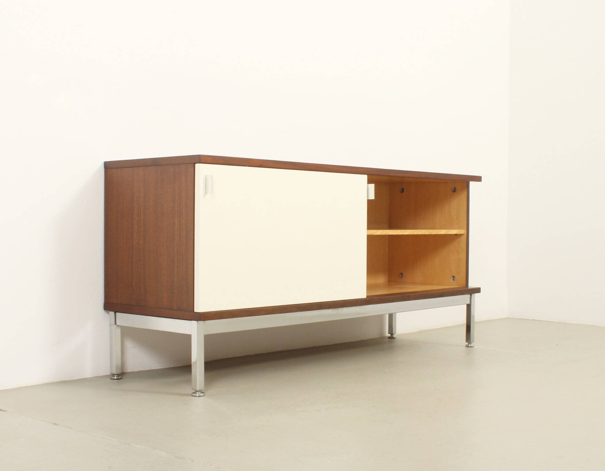 Enfilade Airborne with lacquered sliding doors, France, 1960s