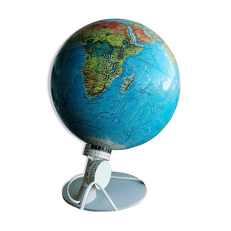 Globe terrestre lumineux vintage