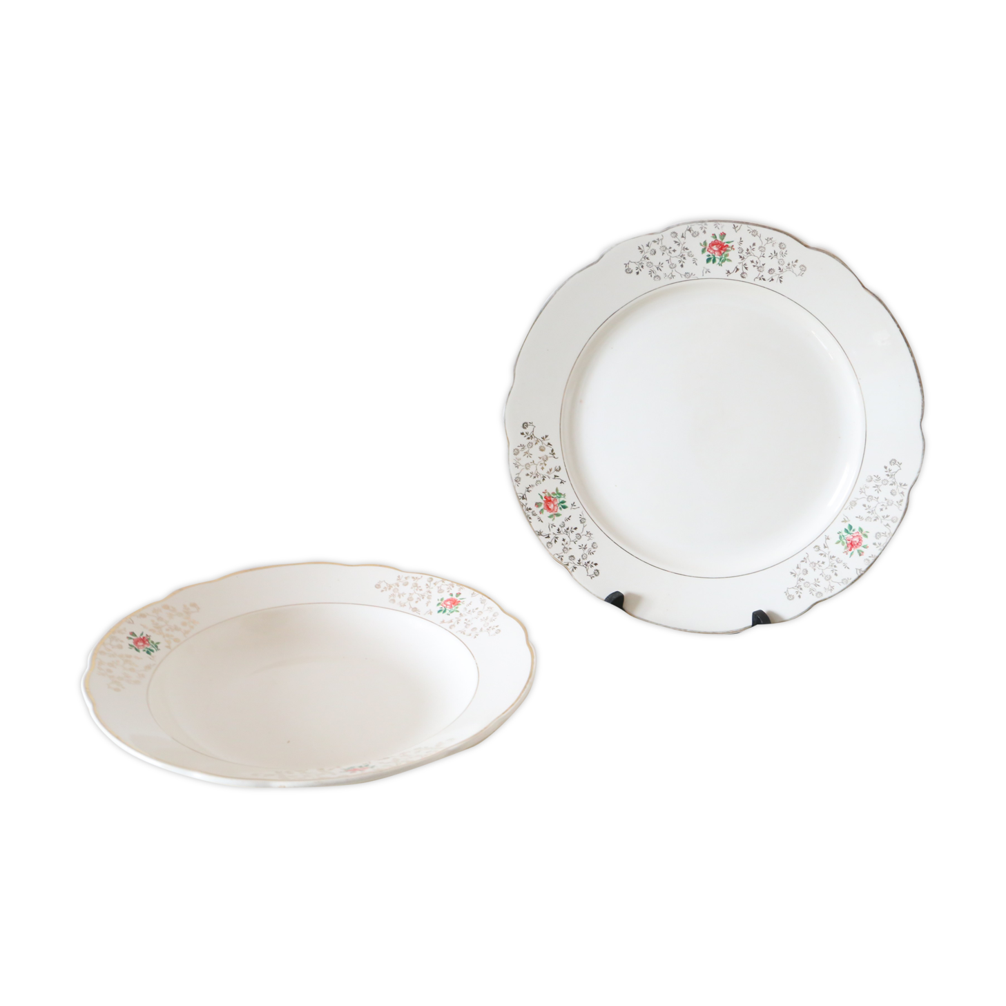 Duo of round dishes, Villeroy and Boch, vintage
