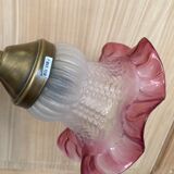 Pink tulip wall lamp
