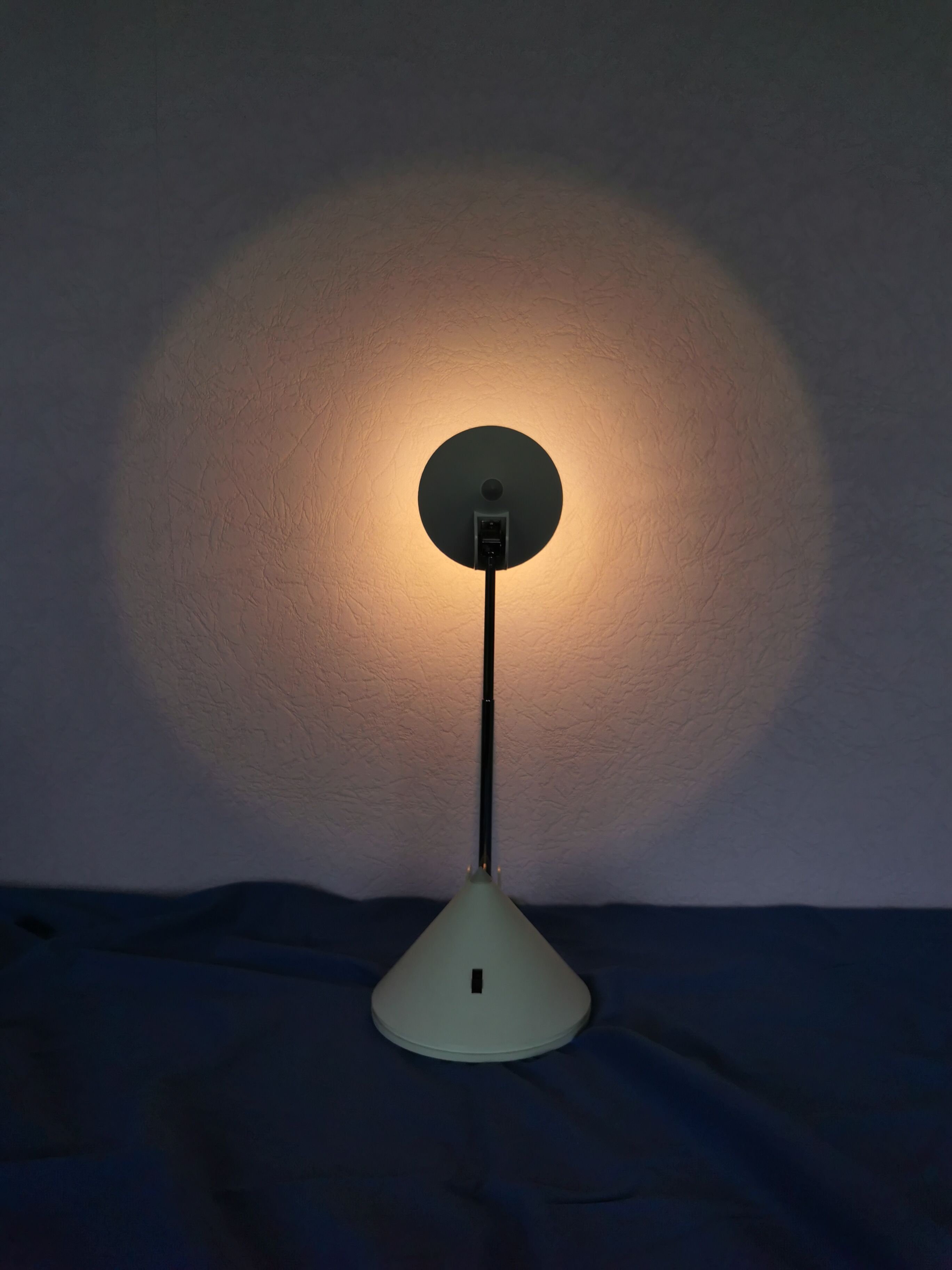 Halogen telescopic desk lamp, postmodern, 1980