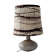 Lampe années 70 grès et tissage