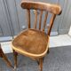 Paire de chaises de café bois courbé vintage 60s