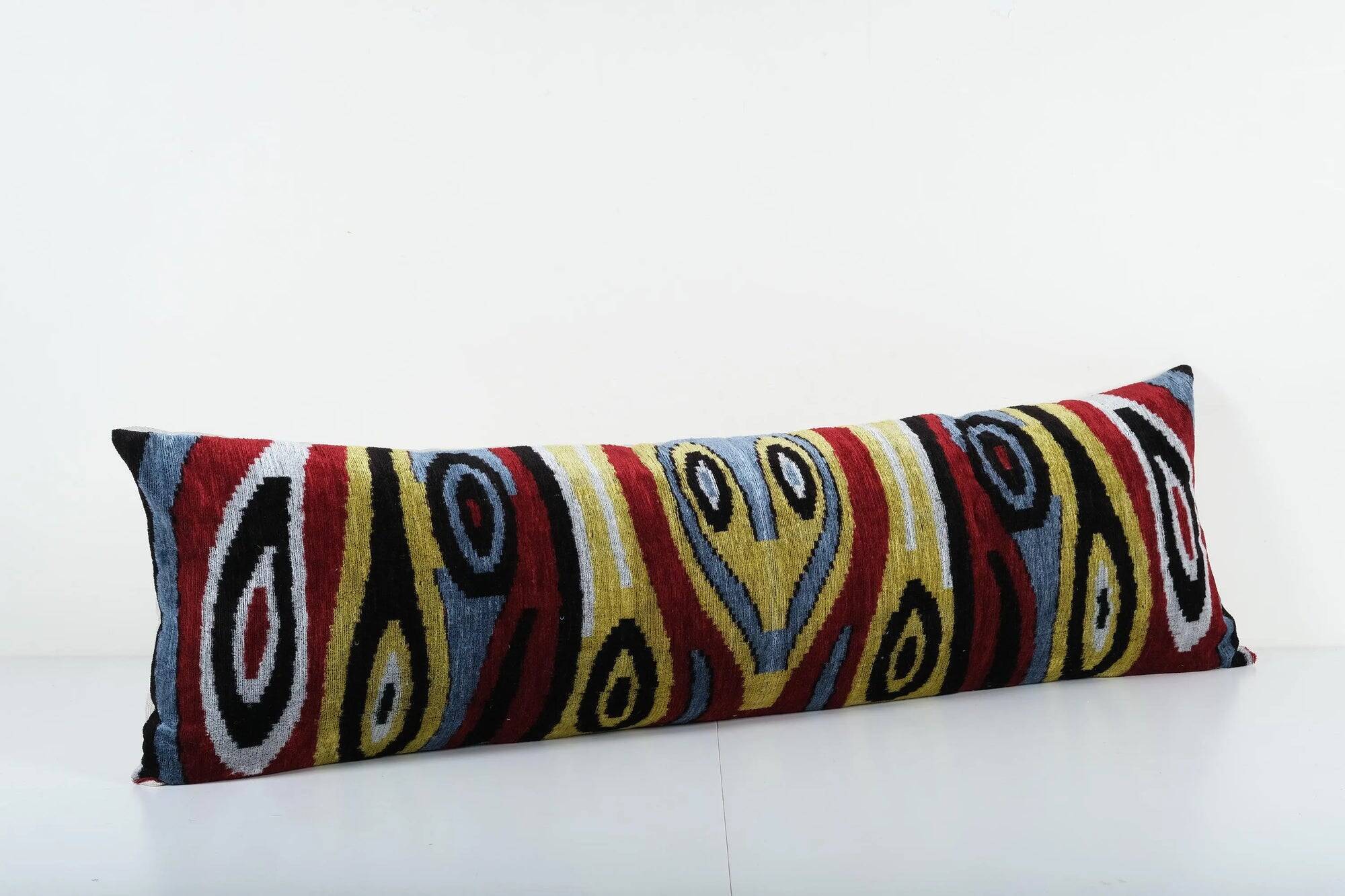 Vintage ikat cushion cover 36x119 cm