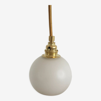 Lampe baladeuse vintage en opaline fil doré