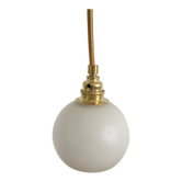 Vintage opaline golden thread walking lamp