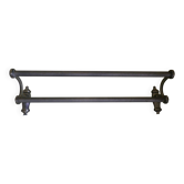 Double wall-mounted towel rack, Empire style - 1970 -