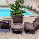 Set of 3 Albert Jacob easy chairs for Grosfillex 1970