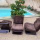 Set of 3 Albert Jacob easy chairs for Grosfillex 1970