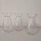 Lot de 3 vases à bulbes de jacinthe